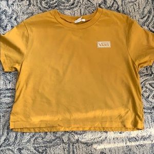 Woman’s VANS Mustard yellow cropped shirt